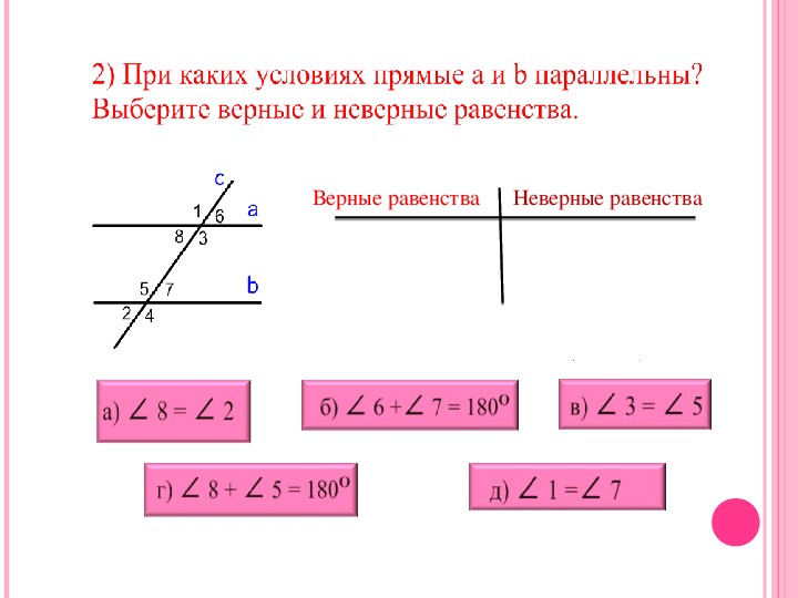 Повторение темы параллельные прямые 7 класс презентация