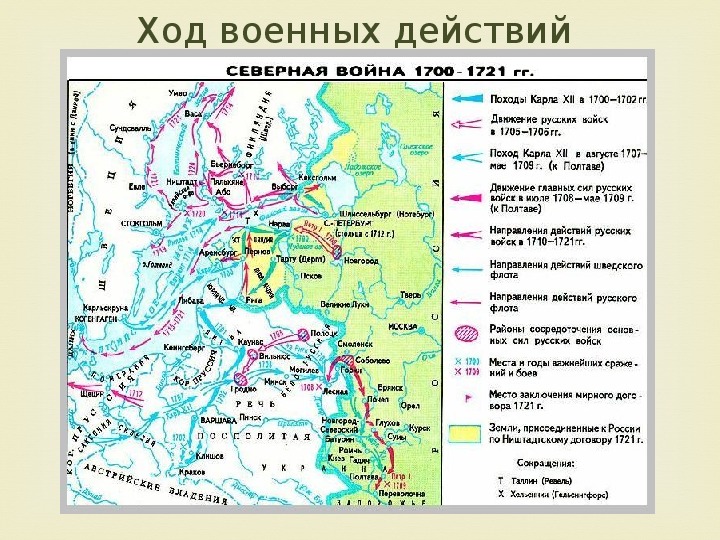 Россия в первой половине 18 века контурная карта 8 класс северная война