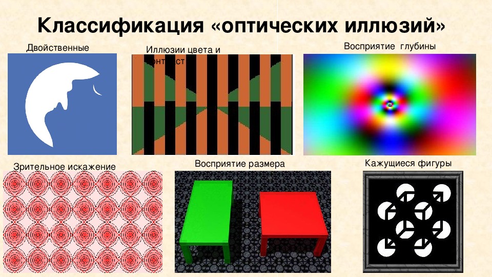 Иллюзия восприятия цвета картинки