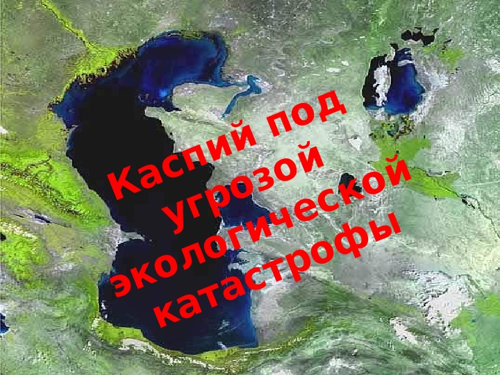 Презентация "Экологическое состояние Каспийского моря" (8 класс)