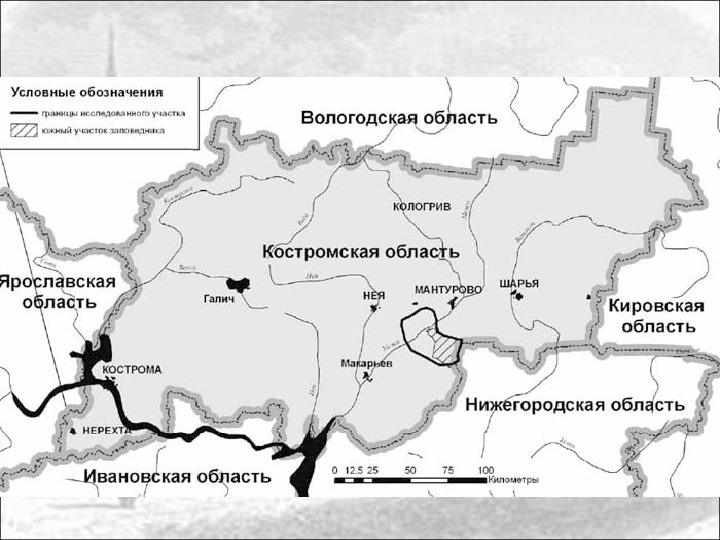 Карта осадков галич костромской