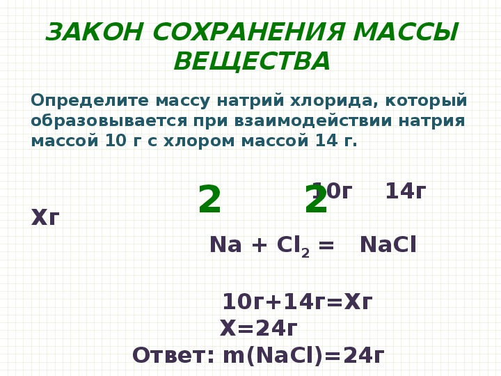 Презентация по химии Химические уравнения. Закон сохранения массы вещества. 7 класс, химия