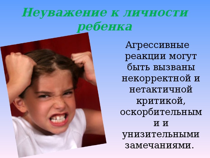 Детская агрессия презентация. Неуважение к личности. Агрессивная реакция. Агрессия презентация. Реакция на агрессию.