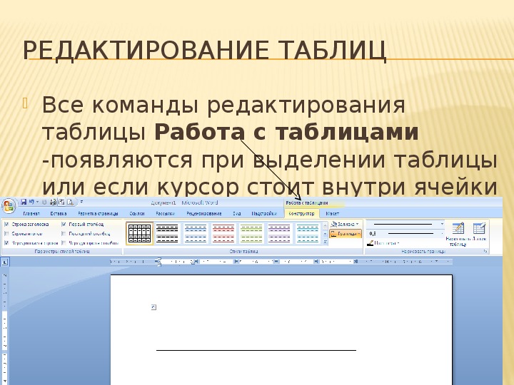 Как вставить в презентацию готовую таблицу