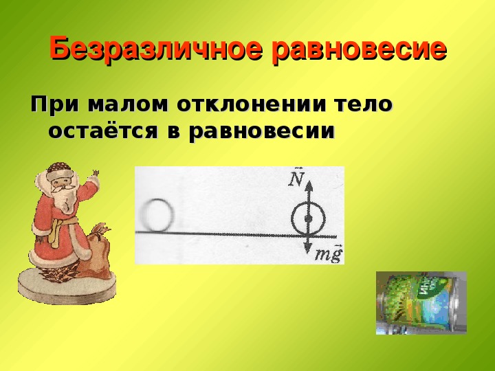 Рисунок безразличного равновесия