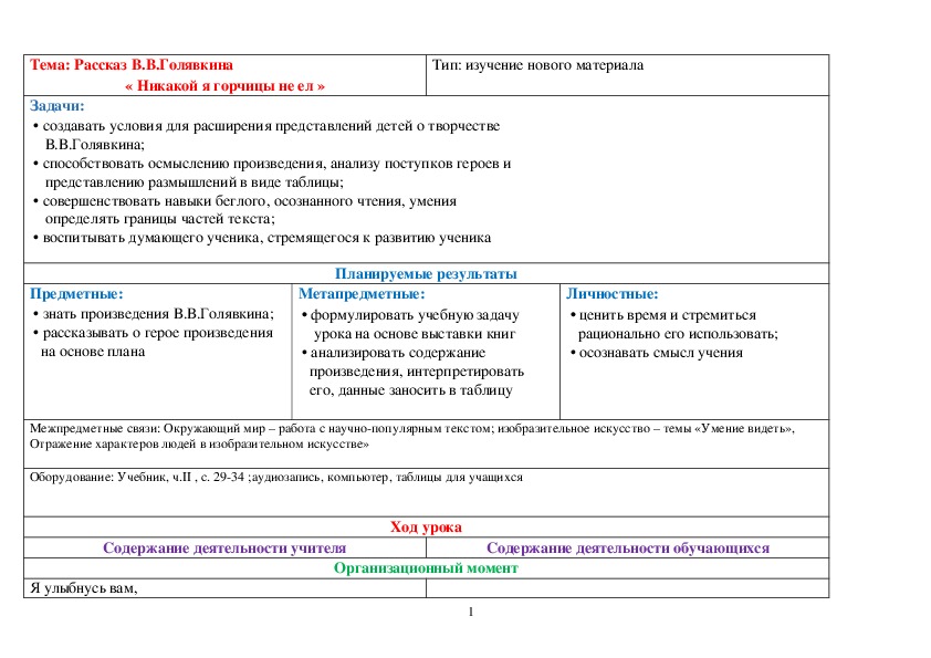 Никакой горчицы я не ел план