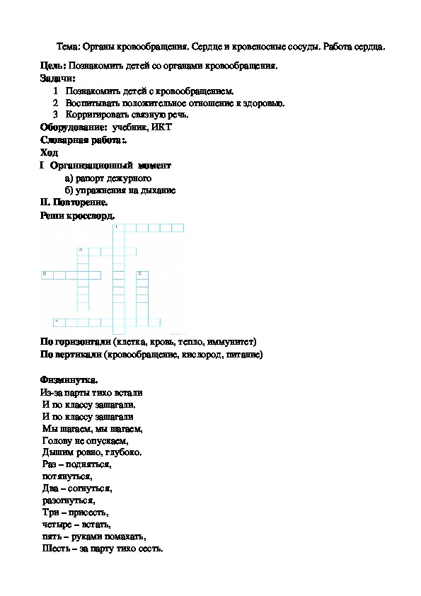 Строение сердца человека