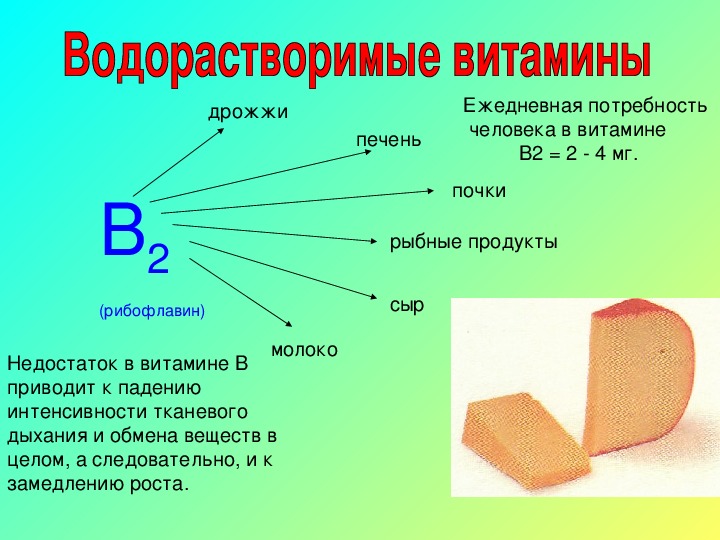 Водорастворимые витамины презентация