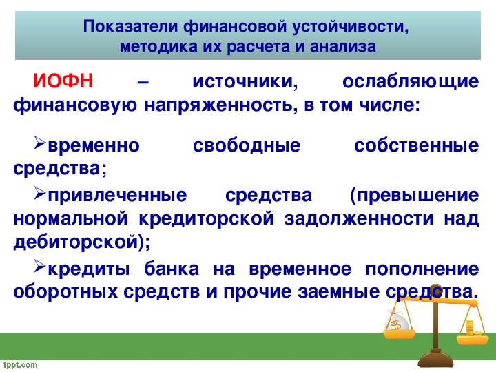 Анализ финансовой устойчивости презентация