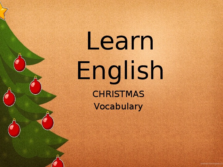 Презентация по английскому языку на тему "Merry Christmas" (6 класс)