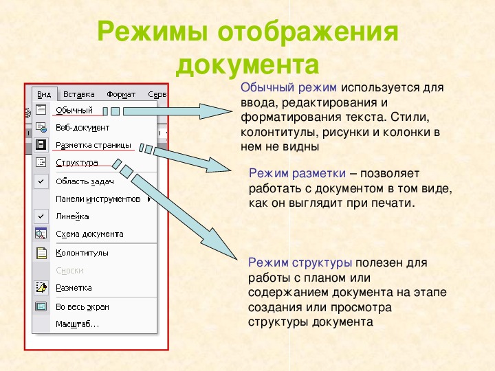 Режим установки