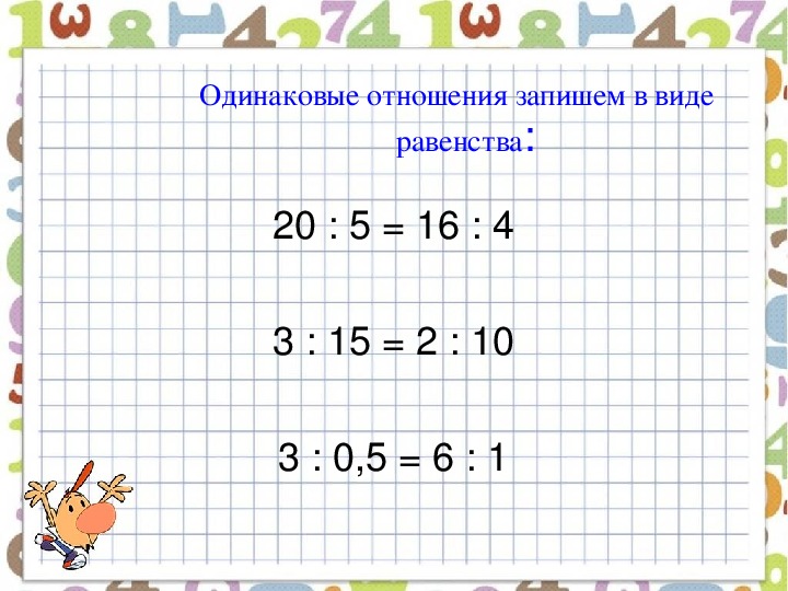 Масштаб пропорция 6 класс