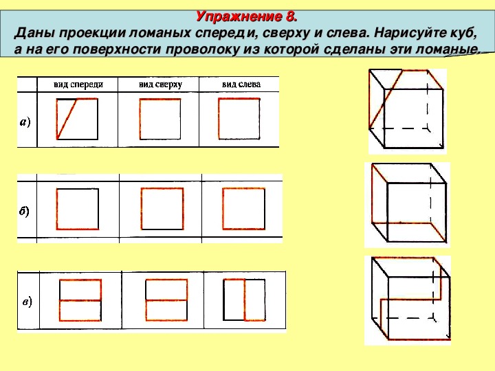 Грани куба пронумерованы числами от 1 до 6 на рисунке изображены 2 варианта