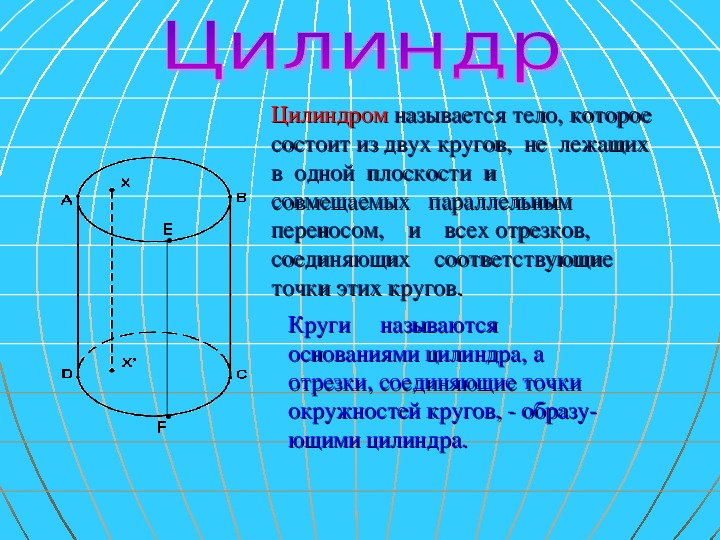 Которая состоит из круглой. Какое тело называется цилиндром. Цилиндр это тело состоящее из двух кругов. Цилиндром называется тело которое состоит из двух кругов. Цилиндр это тело состоящее из.