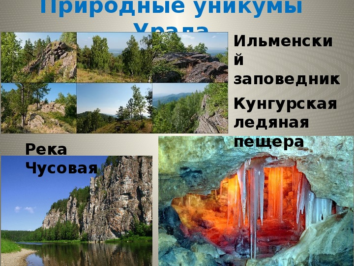 Презентация по географии "Уникумы Урала" (8 класс)