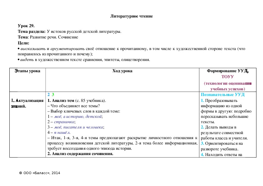 Обложка для материала Развитие речи. Сочинение