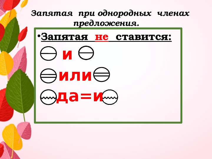 Схема запятых