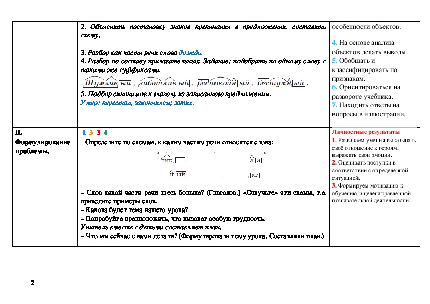 Скамейку разбор по составу 4 класс