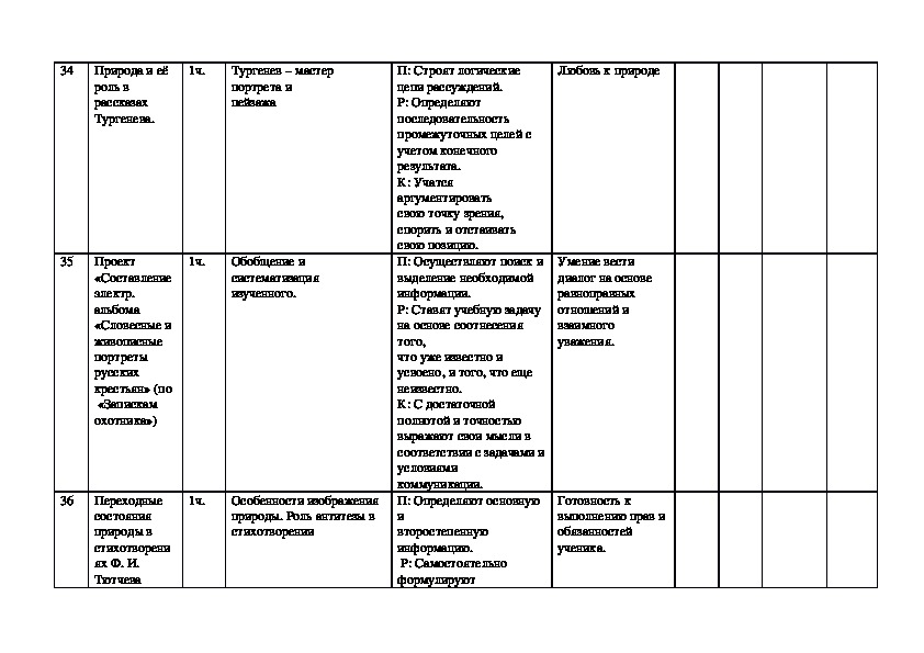 Технологическая карта урока по литературе 6 класс фгос