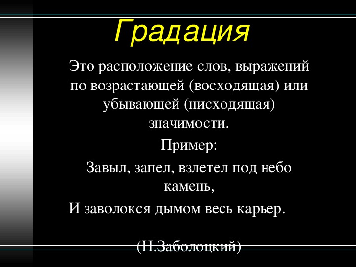 Средства выразительности 10 класс презентация