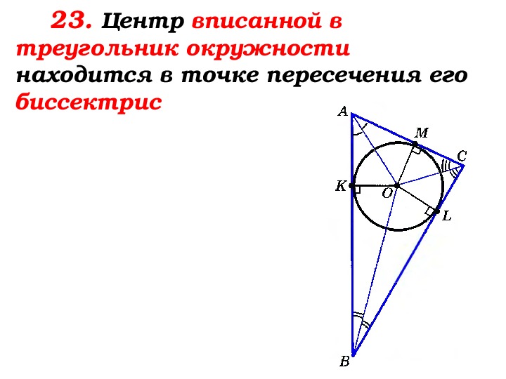 Свойство описанного четырехугольника 8 класс презентация атанасян