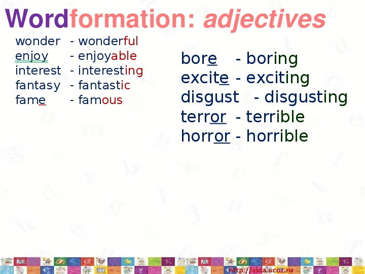 Спотлайт 8 7а презентация. Word formation adjectives. Spotlight 6 Module 4.