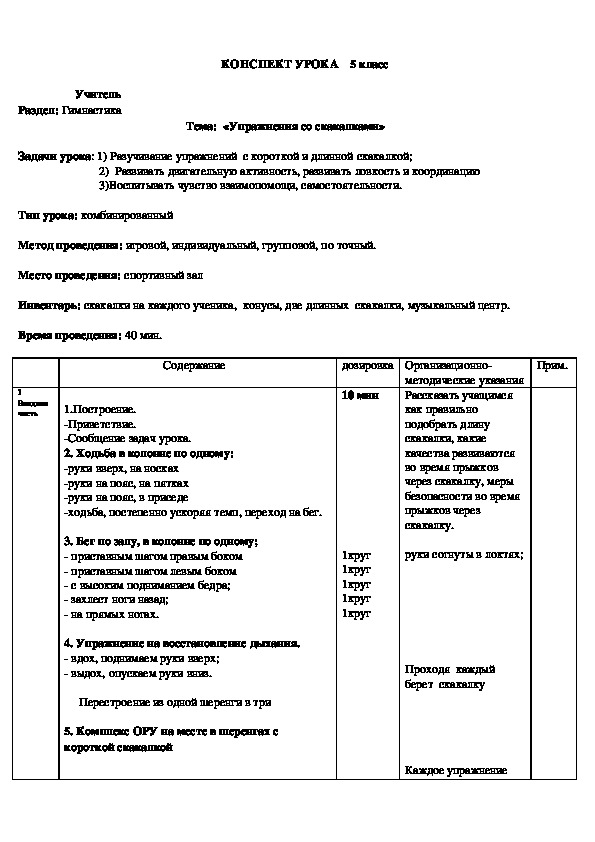Обложка для материала Упражнения со скакалками