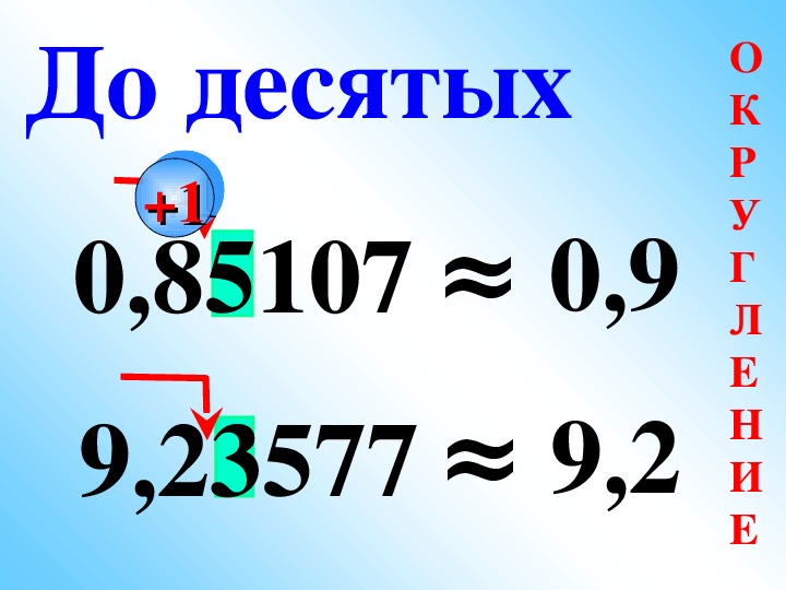 54 003 округлить до десятых. Округление десятичных дробей 5 класс тренаж. 9 Десятых. До десятых. 0,9 Это десятые.