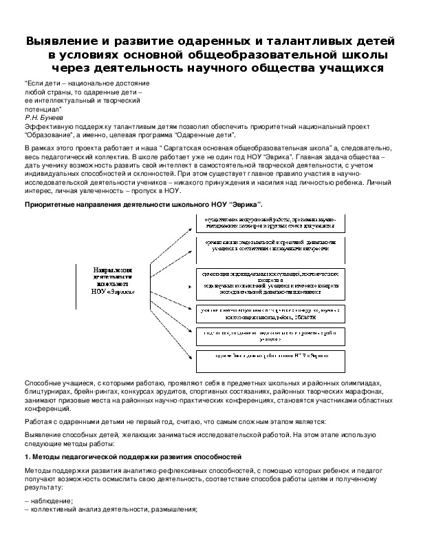 Обложка для материала Выявление и развитие одаренных и талантливых детей
