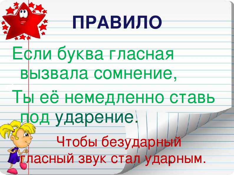 Презентация ударные и безударные гласные 1 класс школа россии презентация