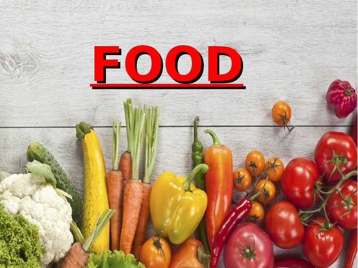 Обложка для материала Презентация на тему "Food"