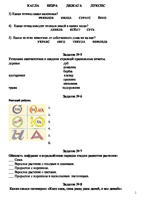 Урок проект в начальной школе по окружающему миру