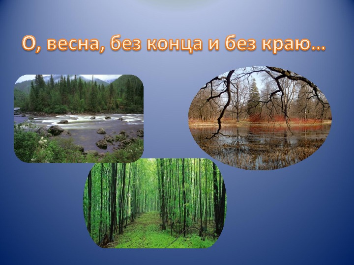 Урок литературного чтения  в 3 классе "« О ,весна, без конца и без краю…  Стихотворения о весне"