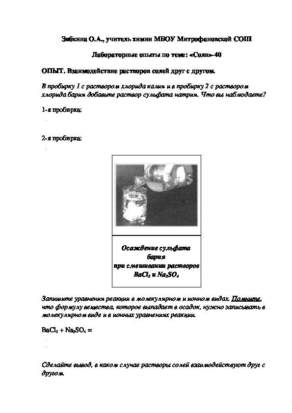 Обложка для материала Лабораторные опыты по теме: «Соли»-40