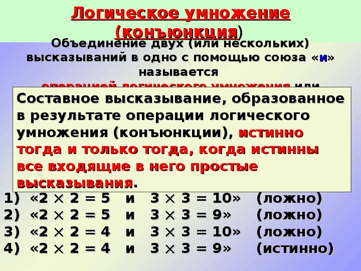 Основы логики информатика