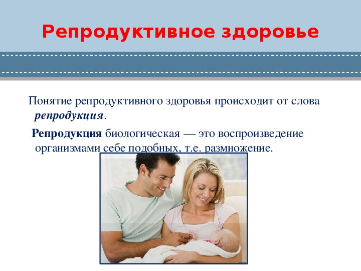 Репродуктивное здоровье женщины мужчины