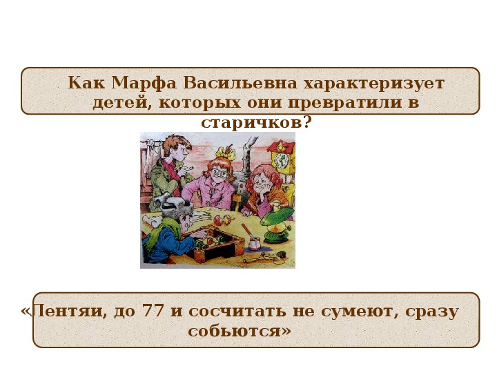 Презентация к уроку литературного чтения Е. Л. Шварц «Сказка о потерянном времени» (4 класс)