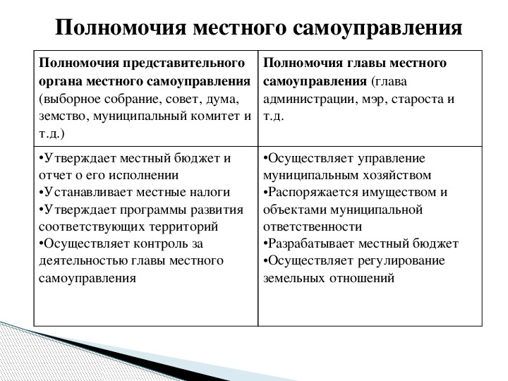 Местное самоуправление обществознание 9