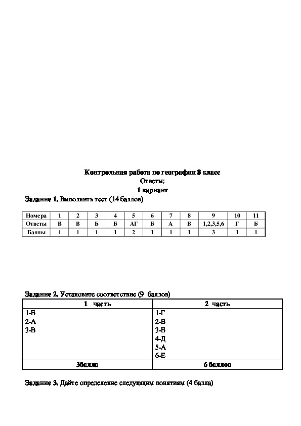 Контрольная работа география 8 класс 1 полугодие. Полугодовая контрольная работа по географии 8 класс с ответами. Административная контрольная работа по географии.