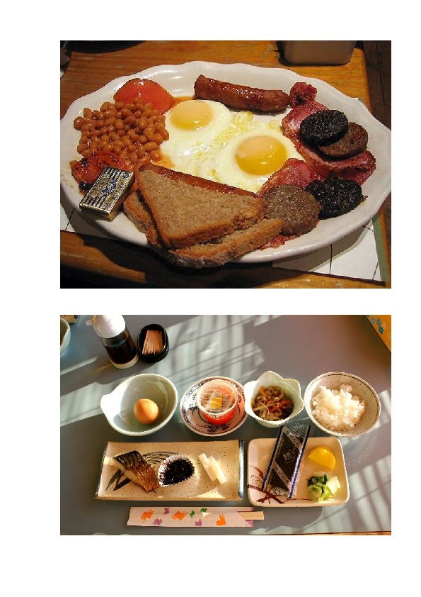 Разработка урока на тему: "Завтрак в разных странах мира".  (5 класс, английский язык)