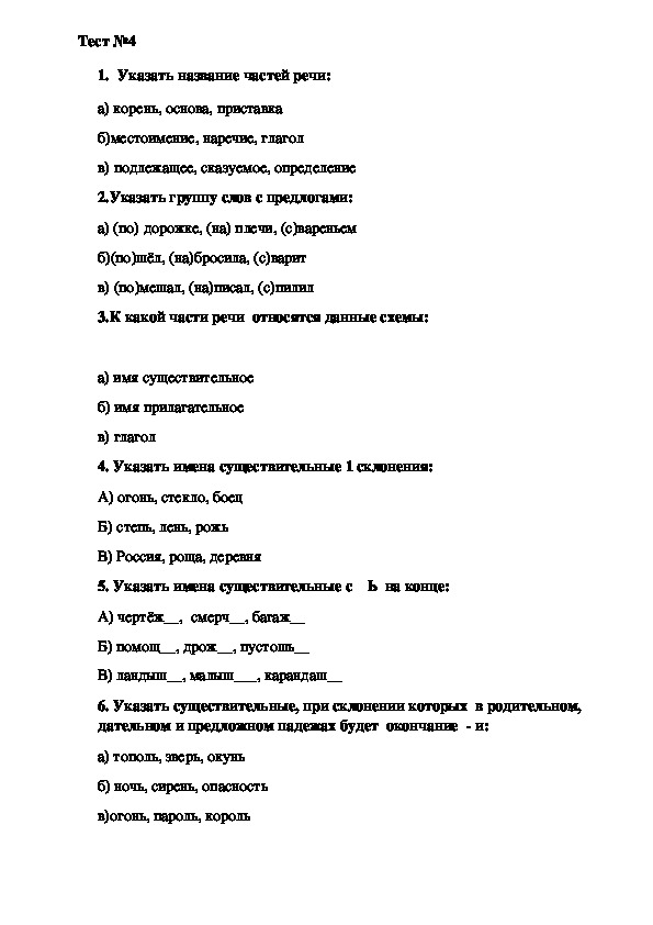 Авторская работа по русскому языку для 4 класса.