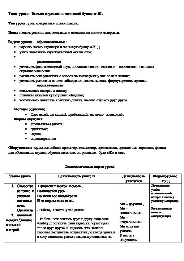 Обложка для материала Разработка урока 1 класс Обучение грамоте. Письмо.  Тема урока: " Письмо строчной и заглавной буквы ж Ж ".  УМК "Гармония"
