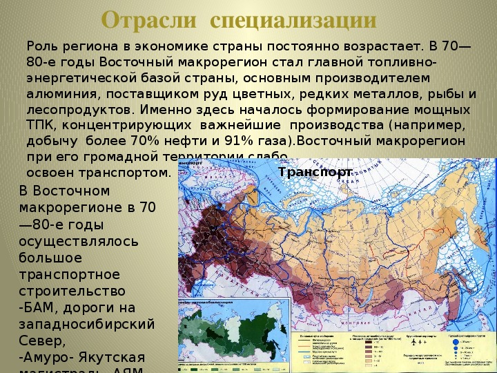 Описание азиатской части россии по плану