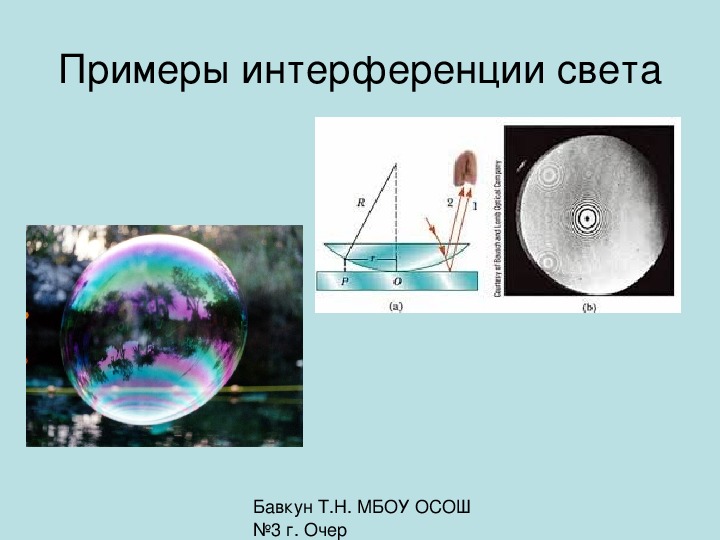 Применение интерференции света презентация