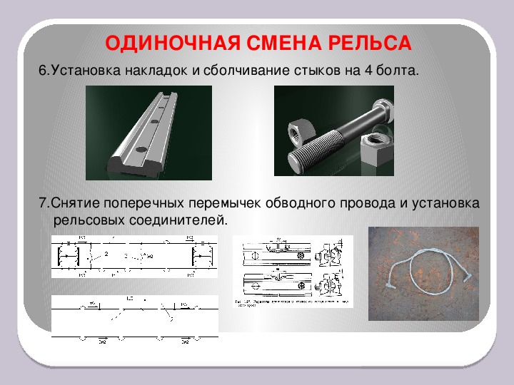 Одиночная смена рельса