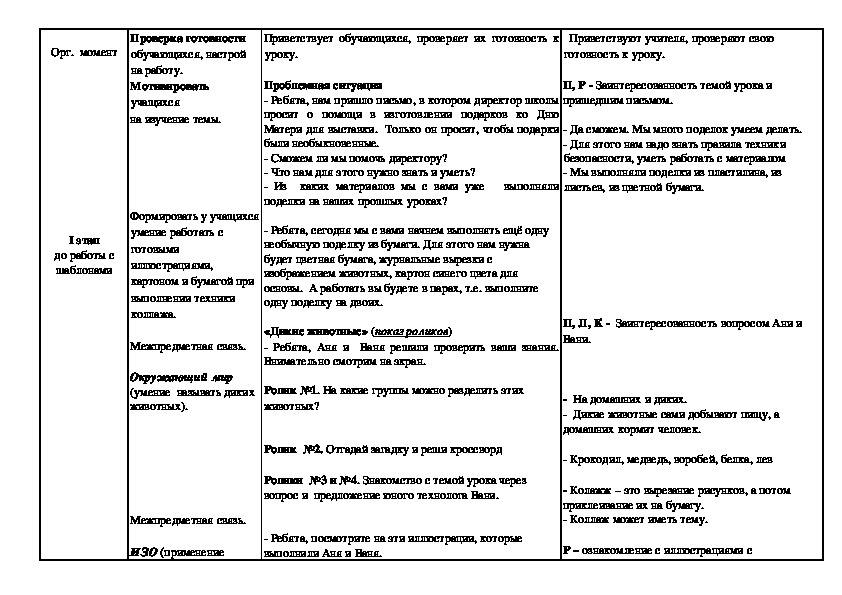 Кто такие звери технологическая карта урока - 83 фото