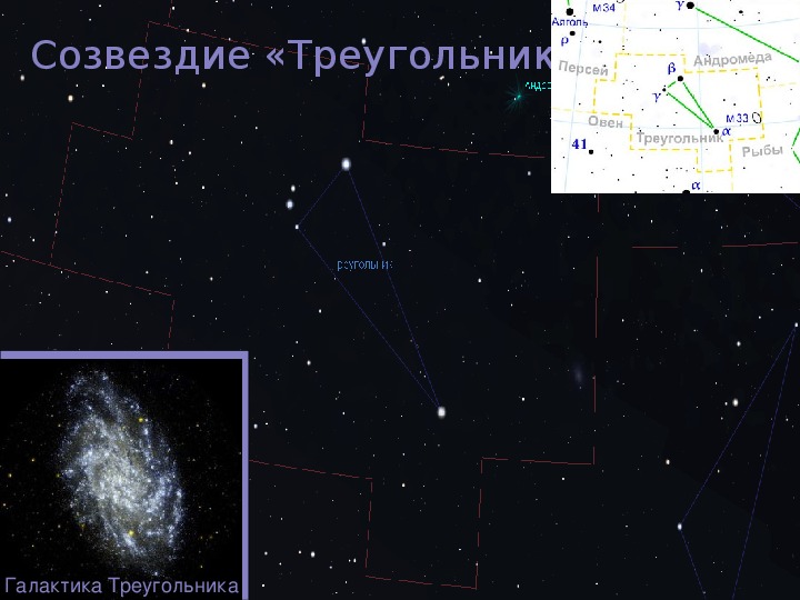 Созвездие треугольник фото