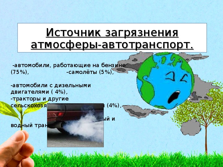 Загрязнение воздуха схема