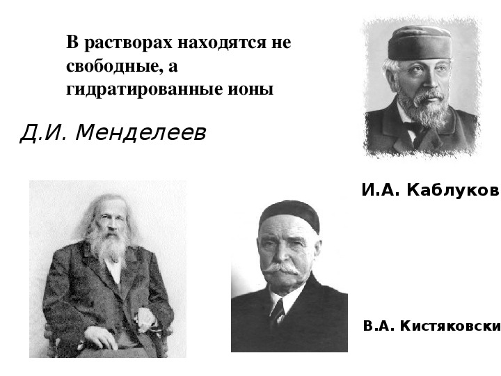 Ивана алексеевича каблукова. Каблуков и Кистяковский. Каблуков Химик. Каблуков и Кистяковский Электролитическая диссоциация. Иван Алексеевич каблуков вклад в химию.