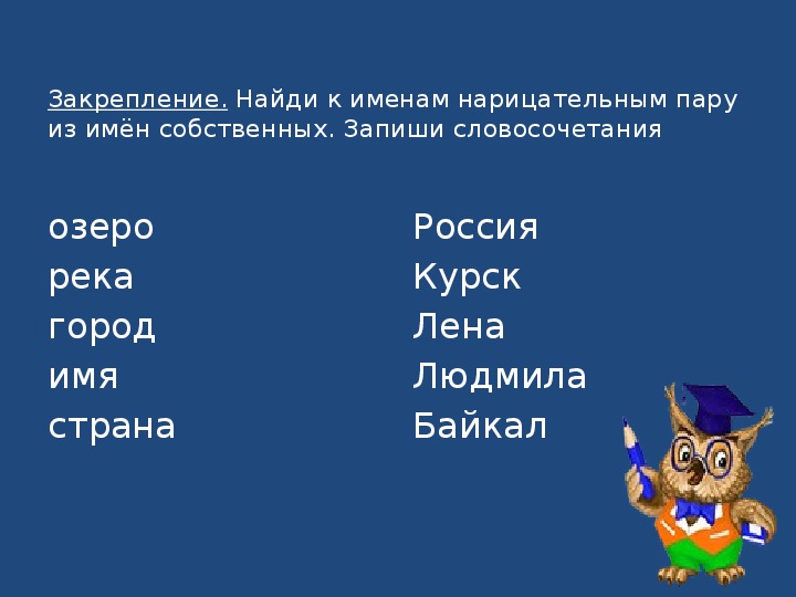 Собственные и нарицательные имена существительные презентация школа россии 2 класс